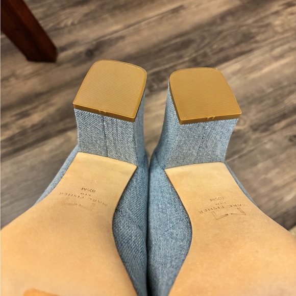 Marc Fisher Women's Blue Denim Heels 8.5 - Picture 5 of 7